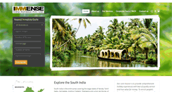 Desktop Screenshot of immenseindiaholidays.com